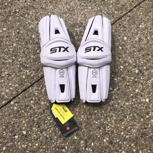 NEW Large STX Stallion HD Arm Guards - White