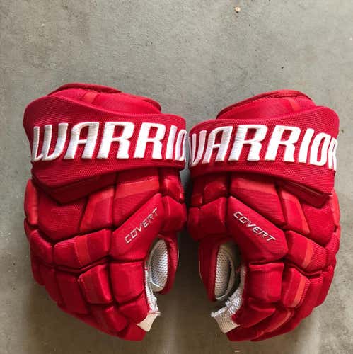 Slightly Used Warrior Red 14” Pro Stock Gloves