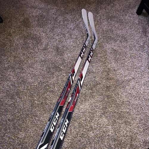 (NEED GONE) 2 LH CCM Stage 2 Pro Stock Sticks (95 Flex,P19 Curve)