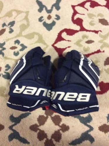 Navy Bauer Vapor X100 Gloves Junior