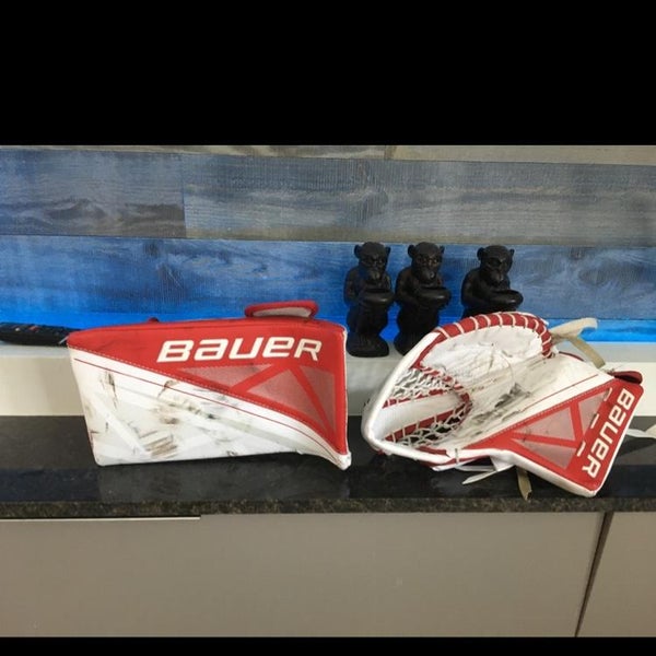 Jr Bauer S170 Blocker And Catcher Got To Small