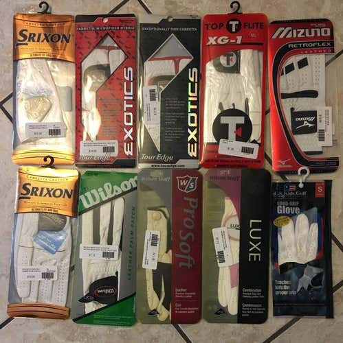 Golf Gloves. Various Sizes/Brand/Stules
