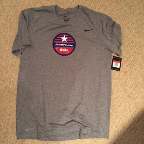New 3D Lacrosse National Shirt Nike Size Large with tag