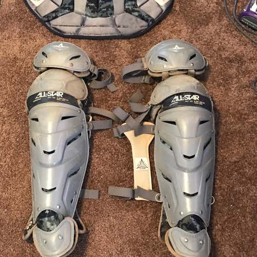GREAT CONDITION ALLSTAR SYSTEM 7 Navy/Graphite Catchers Gear. L@@K At This Listing!