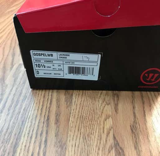 Brand New In Box Warrior Gospel Cleats 10.5