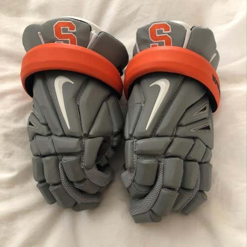 BN Anthracite Syracuse Nike Vapor Elite Lacrosse Gloves