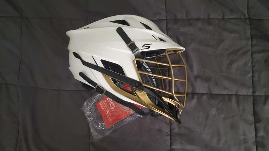 Brand New Cascade S - gold chrome facemask