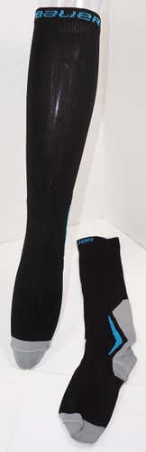 BAUER NG CORE PERFORMANCE COMPRESSION HOCKEY TALL SKATE SOCKS LARGE