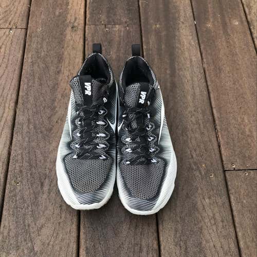 Nike Vapor Speed Lacrosse Turf Shoe - White/ Black/ Volt Bottom