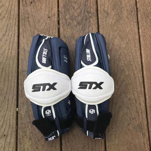 STX Stallion HD 360+ Arm Guard - Navy Blue/ White