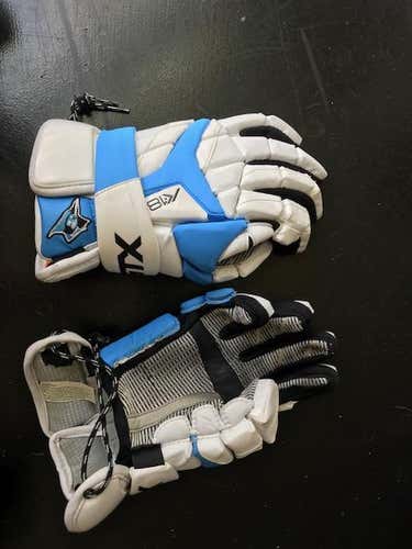 White K18 Johns Hopkins lacrosse gloves!