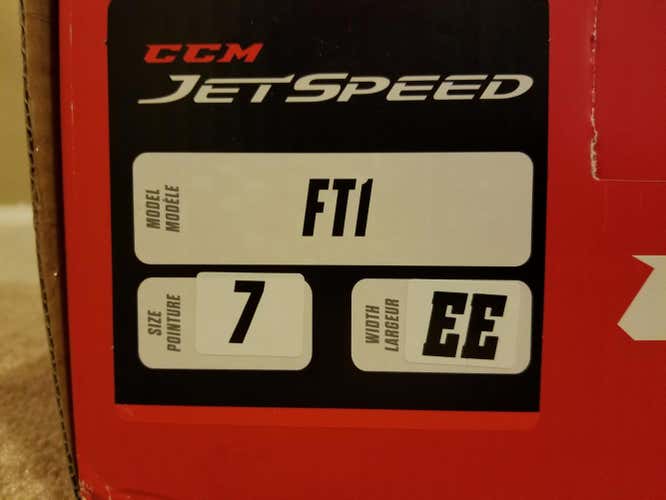 New CCM Jetspeed FT1 Skates Senior Size 7EE