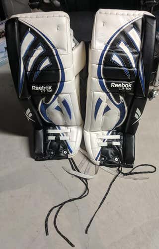 Reconditioned Reebok Reebok Larceny Goalie Pads Senior (GLP7) 34"+1