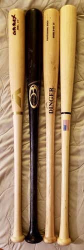 Four Quality Wood Bats Package