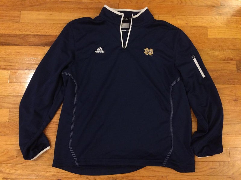 Norte dame 1/4 zip long sleeve size large