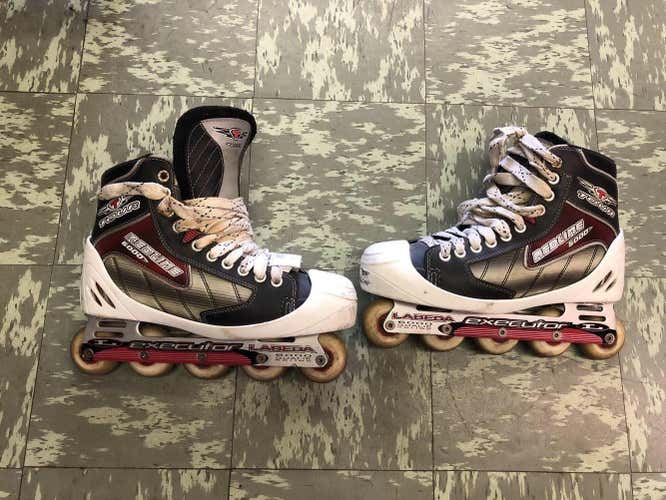 Tour Redline 5000 Goalie Roller Blades Senior Size 9