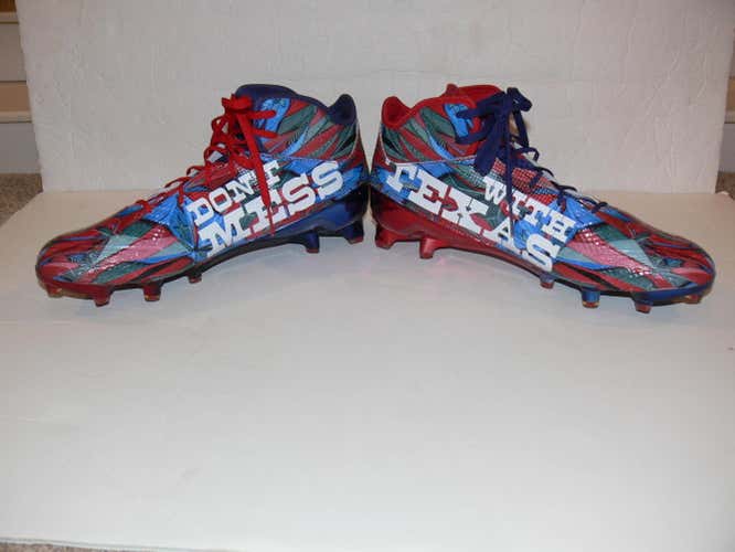 Adidas Adizero Limited Edition Don't Mess With Texas Football Cleats