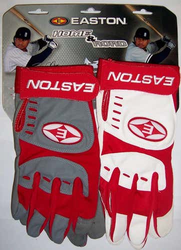 Easton Rival Road/Home Adult Batting Gloves Adult SM RED *No Trades*