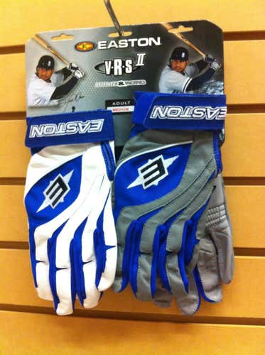 Easton Home and Road VRS II Batting Gloves Adult Medium Royal Blue