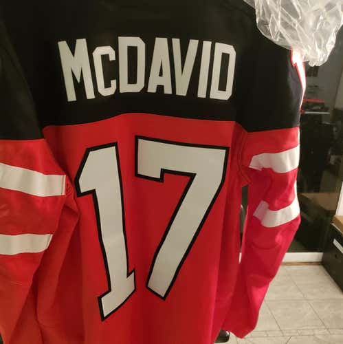 Game Worn Connor Mcdavid World Juniors Jersey