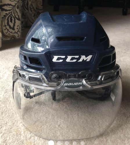 Plymouth Whalers CCM Resistance Pro Stock Helmet - USED