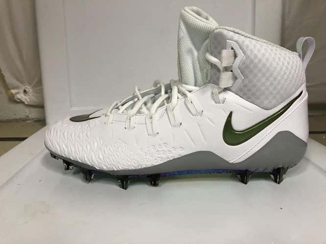 NIKE FORCE SAVAGE PRO TD CLEATS ICY WHITE FOOTBALL LACROSSE SIZE 14
