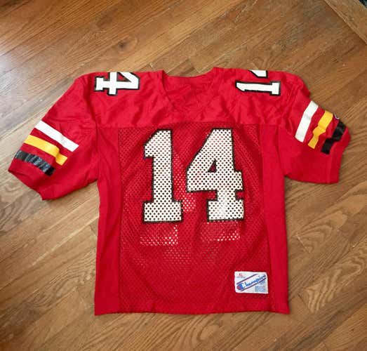 Throwback 80’s University Of Maryland Terrapins Champion Mesh Football  Jersey