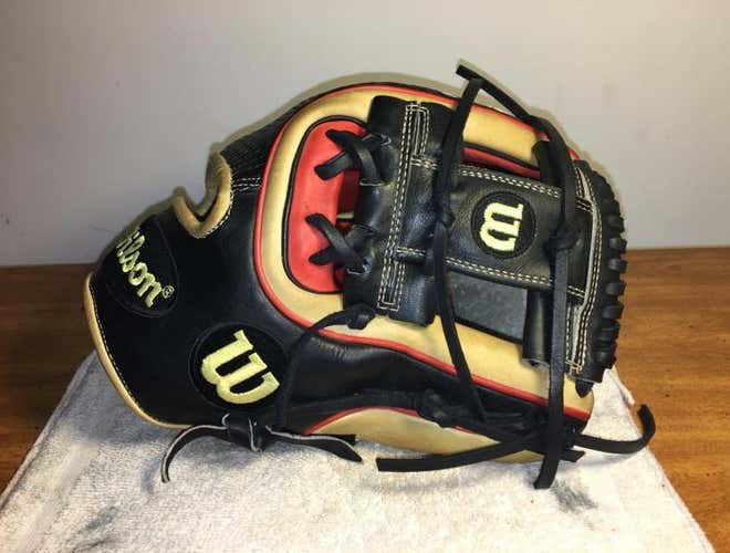 Cleaned, Conditioned, New Laces , Lightly Used Wilson A2K...... No Trades