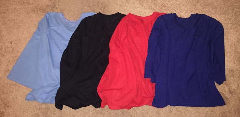 Set of 4 CCM Goalie Cut Practice Jerseys - Multiple Colors
