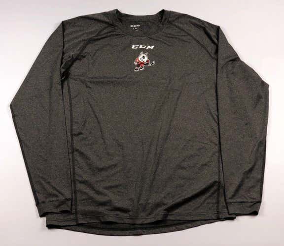 Pro Stock Pro Return Medium CCM Speedwick Long Sleeve Shirt Niagara Ice Dogs