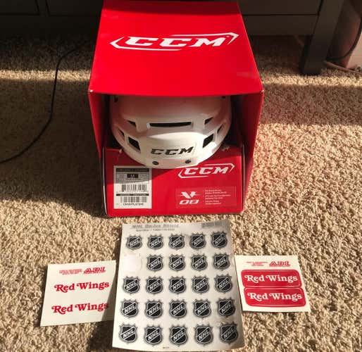 Red Wings Pro Stock Medium CCM V08 Helmet