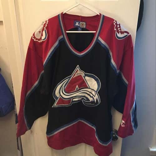 XL Starter Fashion Color Colorado Avalanche Jersey