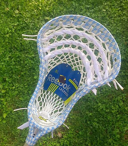 1 NEW Reebok 6K Lacrosse Head Hand Strung w/ G3 Semi-Soft Mesh
