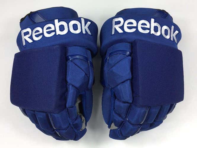 Pro Stock Pro Return 13” Reebok 11K Hockey Gloves Vancouver Canucks Shot Blocker