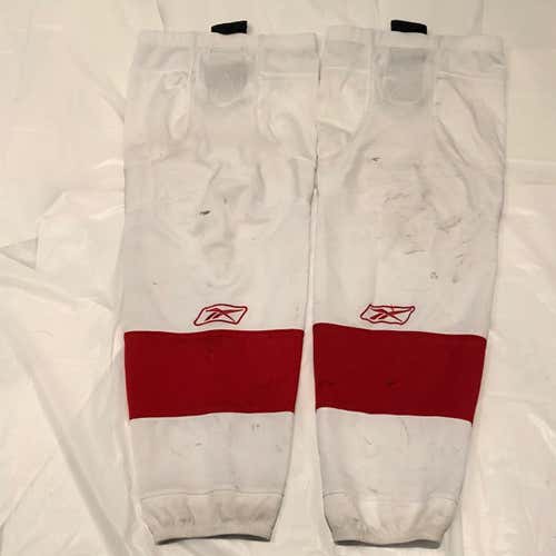 White And Red Pro Stock Socks Adult One Size Fits All SFU #SFU12