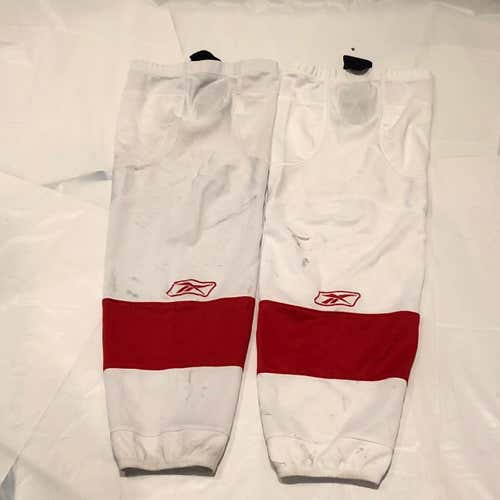 White And Red Pro Stock Socks Adult One Size Fits All SFU