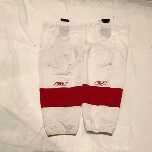 White And Red Pro Stock Socks Adult One Size Fits All SFU #SFU8