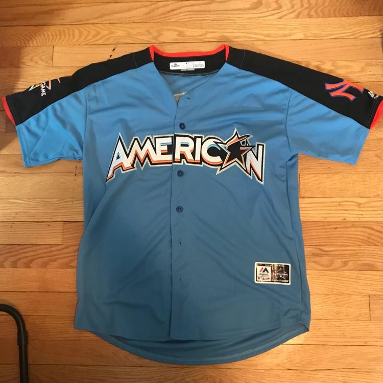 New York Yankees No40 Luis Severino Blue 2017 All-Star American League Women's Stitched MLB Jersey