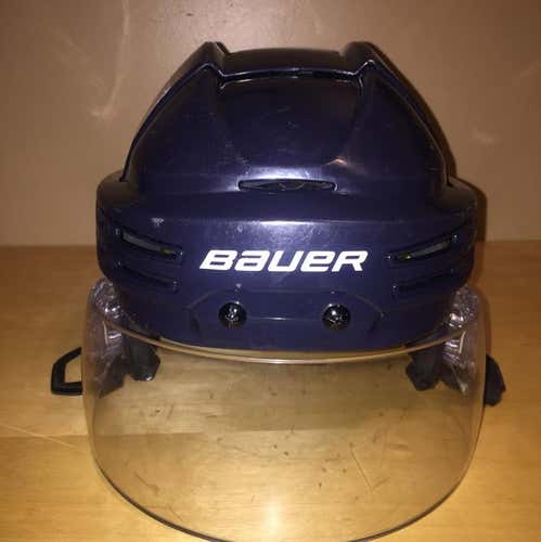 Bauer Re Akt 75 Medium Navy w/ Bauer Pro Clip Visor