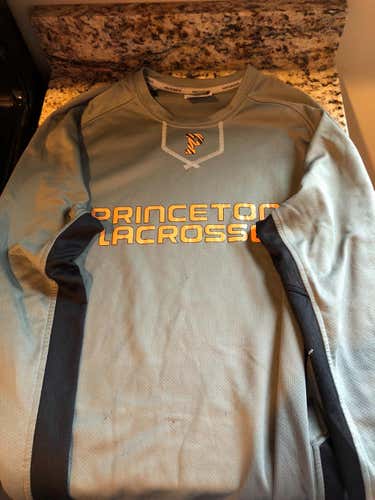 Princeton lacrosse pull over thermal team issued