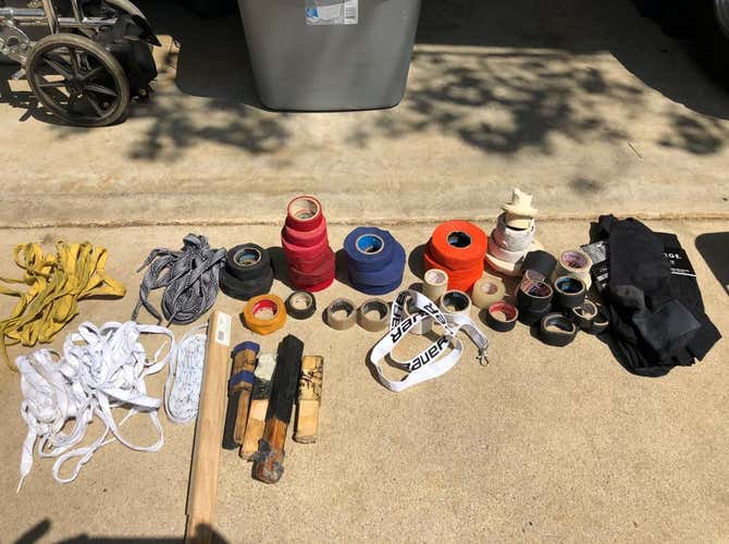 Hockey tape accessories water bottles