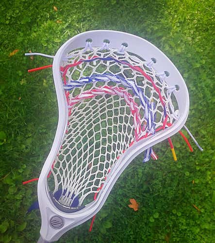 BNWTs Maverik Optik U Lacrosse Head Strung w/ StringKing 4S Mesh & Firethreads-NO TRADES