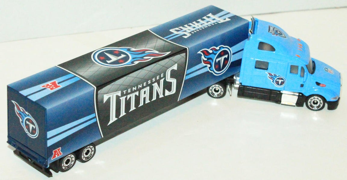 TENNESSEE TITANS COLLECTIBLES NFL 1:80 DIECAST SEMI TOY TRUCK TRACTOR  TRAILER 2012