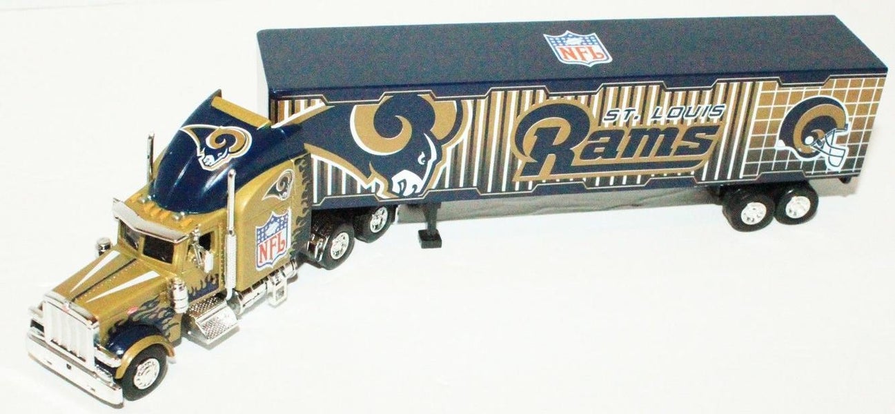 ST LOUIS LA RAMS NFL 1:80 DIECAST TRUCK TRACTOR TRAILER TOY