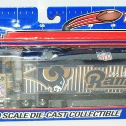 ST LOUIS LA RAMS NFL 1:80 DIECAST TRUCK TRACTOR TRAILER TOY VEHICLE FLEER 2005