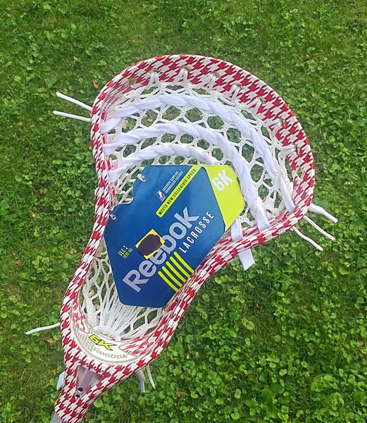 1 NEW Reebok 6K Lacrosse Head Hand Strung w/ G3 Semi-Soft Mesh