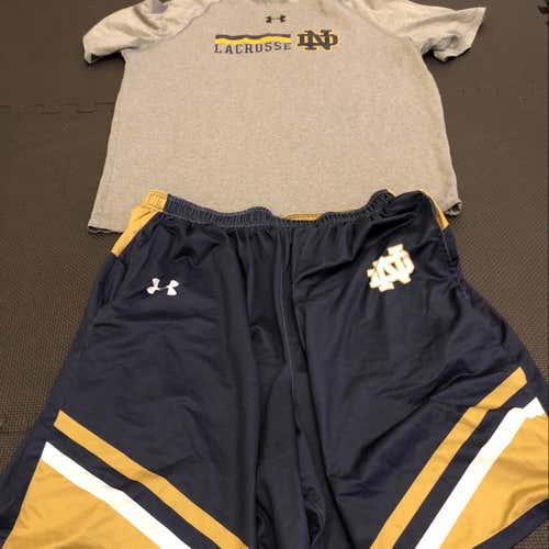 Notre Dame Practice Shirt And Shorts Combo