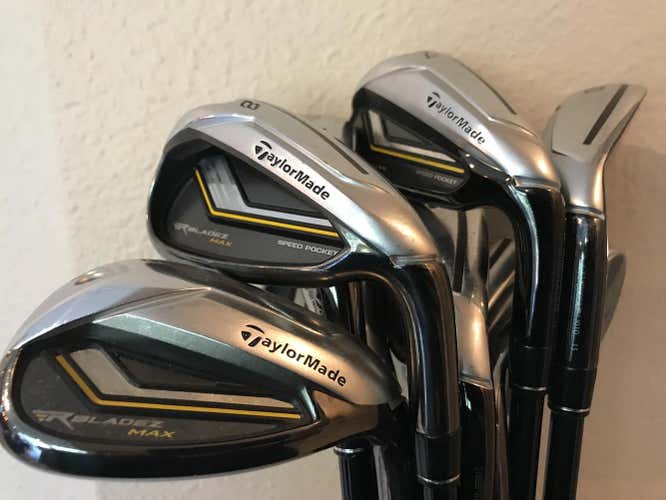 TaylorMade RBladez Iron Set 5-LW (9 clubs) with Matrix Ozik 55-gram Senior (M) Flex shafts