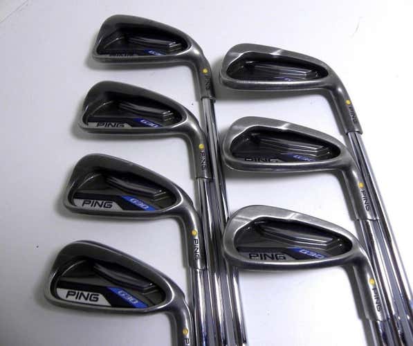 Ping G30 Irons 4-PW RH Steel CFS Stiff Flex +1/2" Yellow Dot Pre Owned