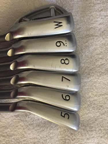 Ping Anser Forged Black Dot Iron Set 5-PW w CFS Regular Flex Shafts GP New Decade Std. Size Grips